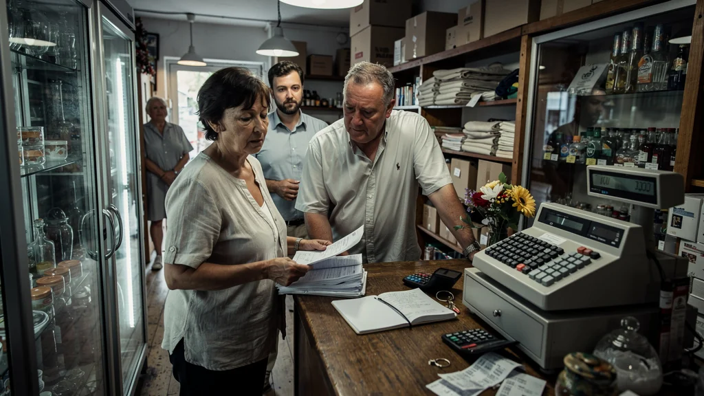 Reprise de boutique en famille à 68 000 euros, ambiance réaliste de pression financière