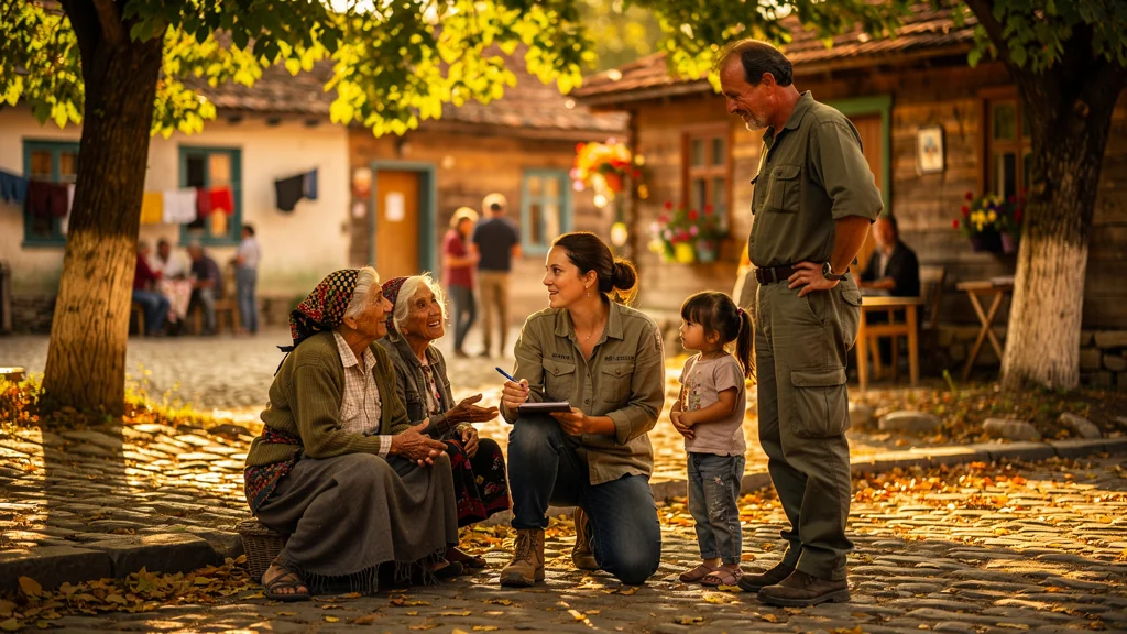 Photographie réaliste illustrant trois ans de terrain transformant la compréhension du local