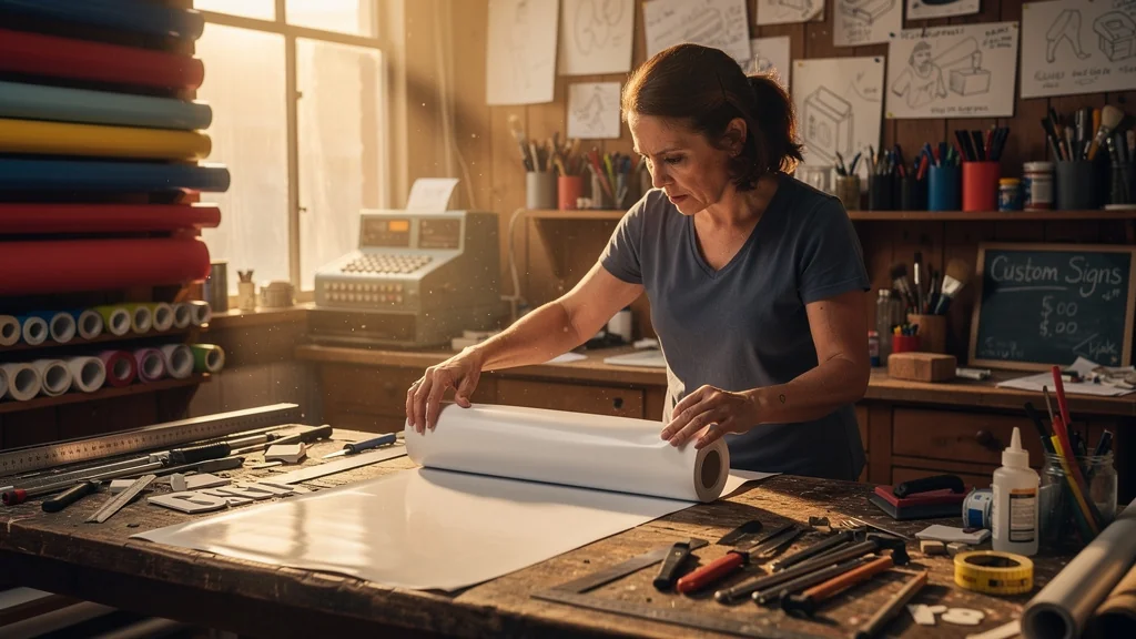 Artisane désemparée dans son atelier après une erreur de signalétique coûteuse de 900 euros